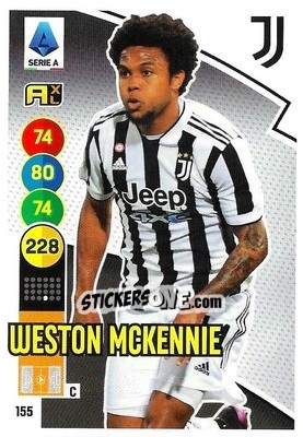 Sticker Weston McKennie - Calciatori 2021-2022. Adrenalyn XL - Panini