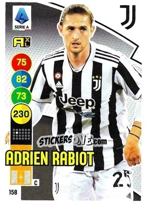 Sticker Adrien Rabiot - Calciatori 2021-2022. Adrenalyn XL n. 158 - Panini