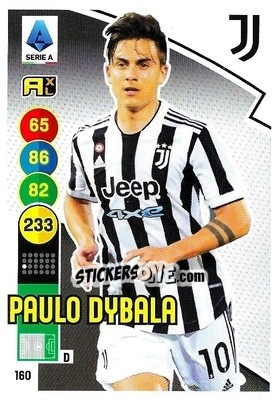 Sticker Paulo Dybala - Calciatori 2021-2022. Adrenalyn XL n. 160 - Panini
