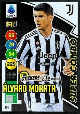 Sticker Alvaro Morata - Calciatori 2021-2022. Adrenalyn XL n. 161 - Panini
