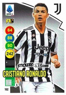 Sticker Cristiano Ronaldo - Calciatori 2021-2022. Adrenalyn XL n. 162 - Panini