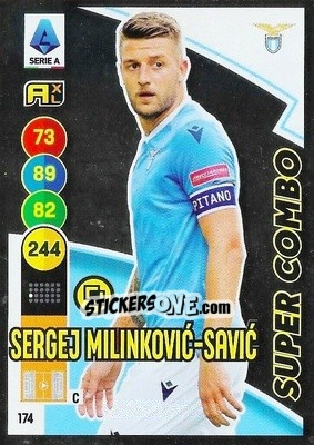 Sticker Sergej Milinkovic-Savic - Calciatori 2021-2022. Adrenalyn XL n. 174 - Panini