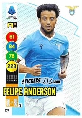 Sticker Felipe Anderson - Calciatori 2021-2022. Adrenalyn XL n. 175 - Panini