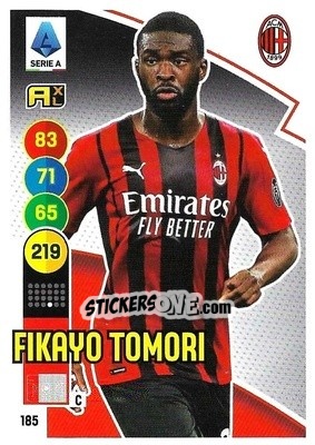 Sticker Fikayo Tomori - Calciatori 2021-2022. Adrenalyn XL n. 185 - Panini