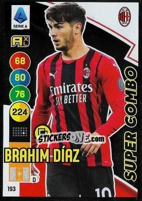Figurina Brahim Diaz - Calciatori 2021-2022. Adrenalyn XL - Panini