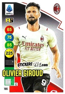 Sticker Olivier Giroud - Calciatori 2021-2022. Adrenalyn XL n. 195 - Panini