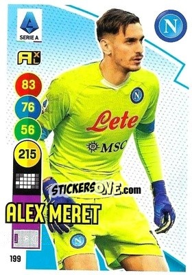 Figurina Alex Meret - Calciatori 2021-2022. Adrenalyn XL - Panini