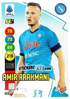 Figurina Amir Rrahmani - Calciatori 2021-2022. Adrenalyn XL - Panini