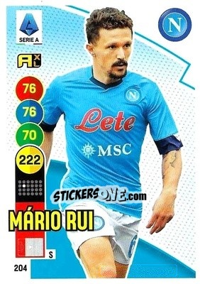 Sticker Mario Rui - Calciatori 2021-2022. Adrenalyn XL n. 204 - Panini