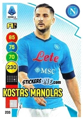 Cromo Kostas Manolas - Calciatori 2021-2022. Adrenalyn XL - Panini
