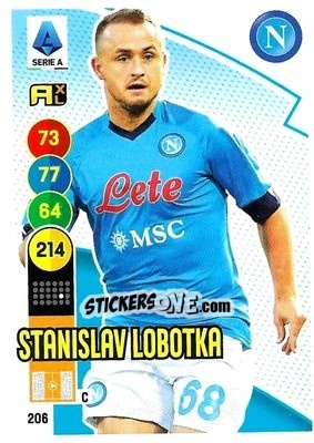 Sticker Stanislav Lobotka - Calciatori 2021-2022. Adrenalyn XL n. 206 - Panini