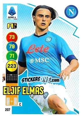Sticker Eljif Elmas - Calciatori 2021-2022. Adrenalyn XL - Panini