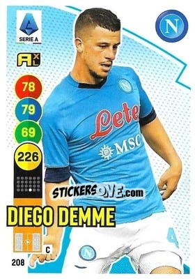 Figurina Diego Demme - Calciatori 2021-2022. Adrenalyn XL - Panini