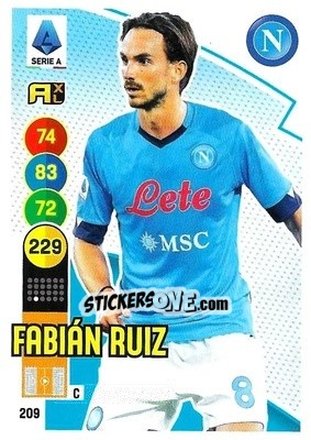Sticker Fabian Ruiz - Calciatori 2021-2022. Adrenalyn XL n. 209 - Panini