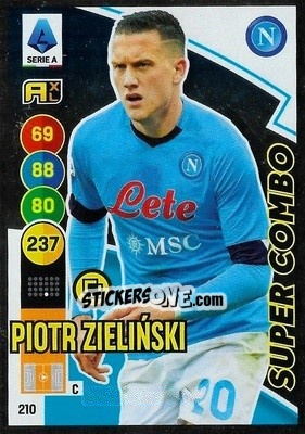Sticker Piotr Zielinski - Calciatori 2021-2022. Adrenalyn XL n. 210 - Panini