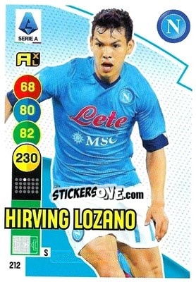 Sticker Hirving Lozano - Calciatori 2021-2022. Adrenalyn XL n. 212 - Panini