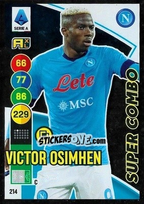 Sticker Victor Osimhen - Calciatori 2021-2022. Adrenalyn XL n. 214 - Panini