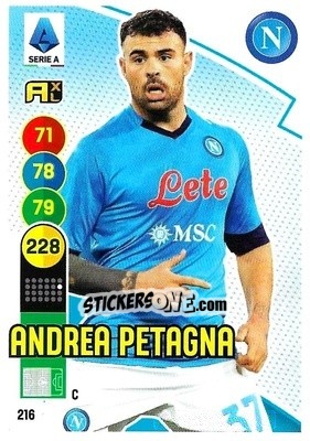 Cromo Andrea Petagna - Calciatori 2021-2022. Adrenalyn XL - Panini