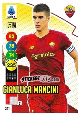 Sticker Gianluca Mancini - Calciatori 2021-2022. Adrenalyn XL n. 221 - Panini