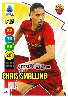 Sticker Chris Smalling - Calciatori 2021-2022. Adrenalyn XL n. 222 - Panini