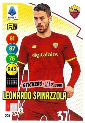 Figurina Leonardo Spinazzola - Calciatori 2021-2022. Adrenalyn XL - Panini