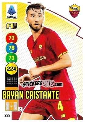 Sticker Bryan Cristante - Calciatori 2021-2022. Adrenalyn XL n. 225 - Panini