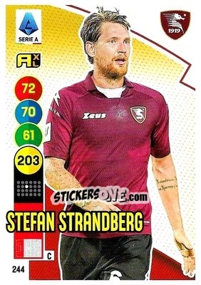 Figurina Stefan Strandberg - Calciatori 2021-2022. Adrenalyn XL - Panini