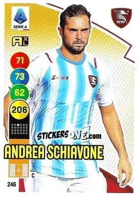 Figurina Andrea Schiavone - Calciatori 2021-2022. Adrenalyn XL - Panini