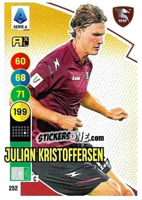Figurina Julian Kristoffersen - Calciatori 2021-2022. Adrenalyn XL - Panini