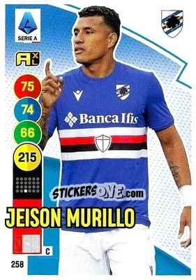 Figurina Jeison Murillo - Calciatori 2021-2022. Adrenalyn XL - Panini