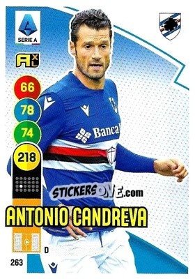 Figurina Antonio Candreva - Calciatori 2021-2022. Adrenalyn XL - Panini