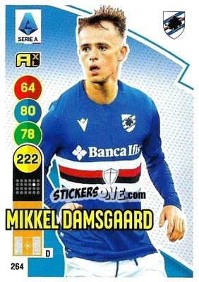 Sticker Mikkel Damsgaard - Calciatori 2021-2022. Adrenalyn XL n. 264 - Panini