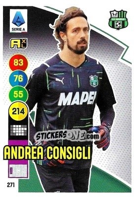 Figurina Andrea Consigli - Calciatori 2021-2022. Adrenalyn XL - Panini