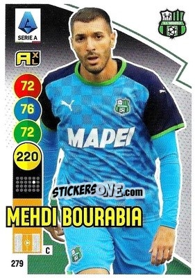Sticker Mehdi Bourabia - Calciatori 2021-2022. Adrenalyn XL n. 279 - Panini
