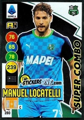 Sticker Manuel Locatelli - Calciatori 2021-2022. Adrenalyn XL n. 280 - Panini