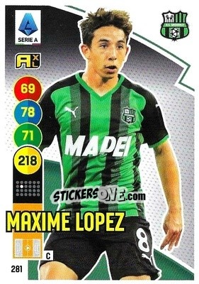 Figurina Maxime Lopez - Calciatori 2021-2022. Adrenalyn XL - Panini