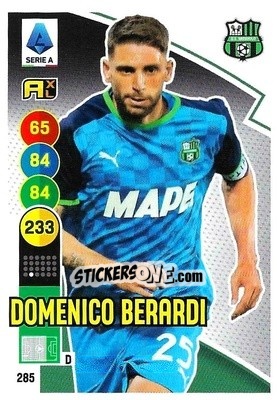 Figurina Domenico Berardi - Calciatori 2021-2022. Adrenalyn XL - Panini