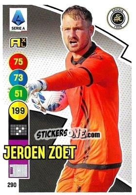 Figurina Jeroen Zoet - Calciatori 2021-2022. Adrenalyn XL - Panini