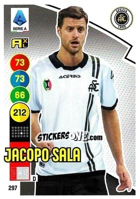 Figurina Jacopo Sala - Calciatori 2021-2022. Adrenalyn XL - Panini