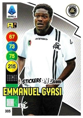 Figurina Emmanuel Gyasi - Calciatori 2021-2022. Adrenalyn XL - Panini