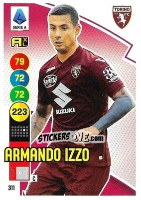 Sticker Armando Izzo - Calciatori 2021-2022. Adrenalyn XL - Panini