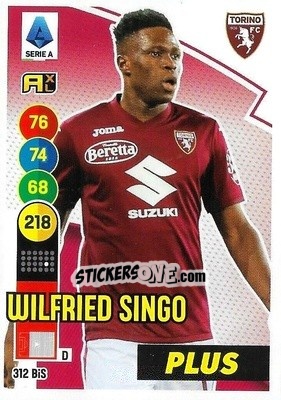 Sticker Wilfried Singo - Calciatori 2021-2022. Adrenalyn XL - Panini