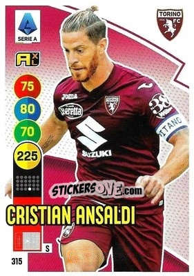 Figurina Cristian Ansaldi - Calciatori 2021-2022. Adrenalyn XL - Panini