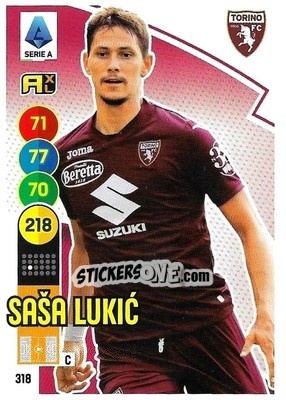 Figurina Saša Lukic - Calciatori 2021-2022. Adrenalyn XL - Panini