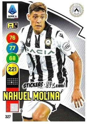 Sticker Nahuel Molina - Calciatori 2021-2022. Adrenalyn XL n. 327 - Panini