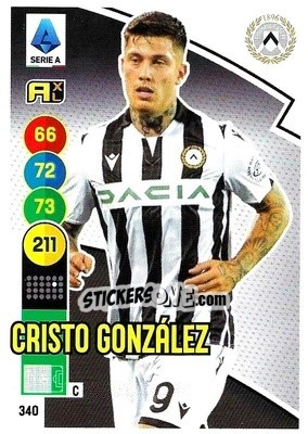 Figurina Cristo González - Calciatori 2021-2022. Adrenalyn XL - Panini