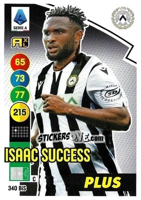 Figurina Isaac Success - Calciatori 2021-2022. Adrenalyn XL - Panini