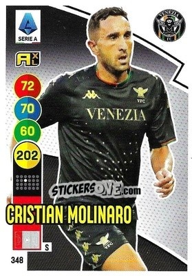 Sticker Cristian Molinaro - Calciatori 2021-2022. Adrenalyn XL n. 348 - Panini