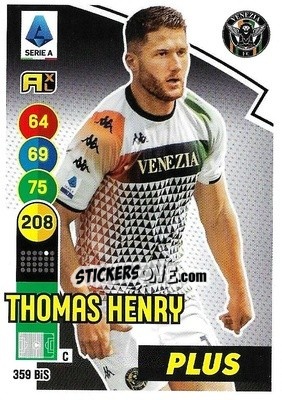 Figurina Thomas Henry - Calciatori 2021-2022. Adrenalyn XL - Panini