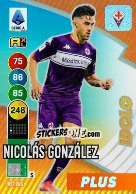 Sticker Nicolás González - Calciatori 2021-2022. Adrenalyn XL n. 367bis - Panini